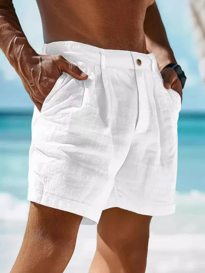 Airy linen summer shorts for men – Jonas-White-S-Nora Luxe