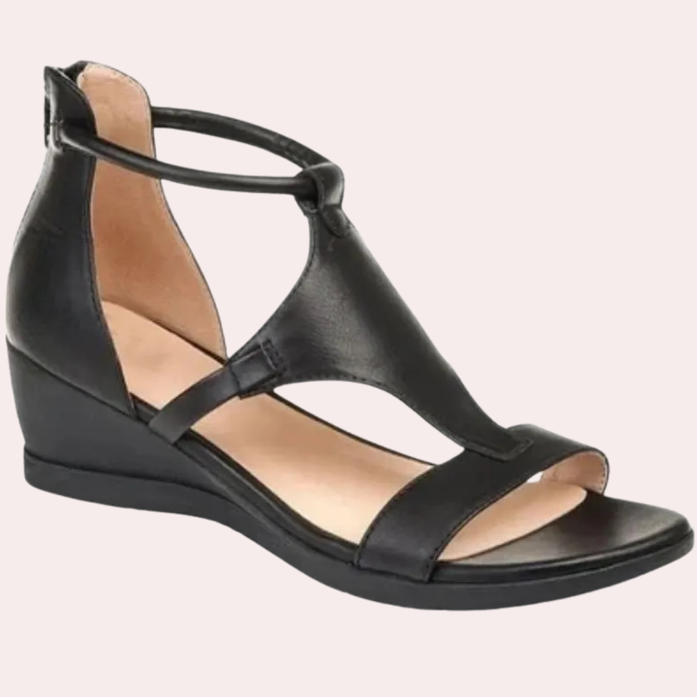 Aldys - Elegant Summer Sandals for Women-Black-4-Nora Luxe