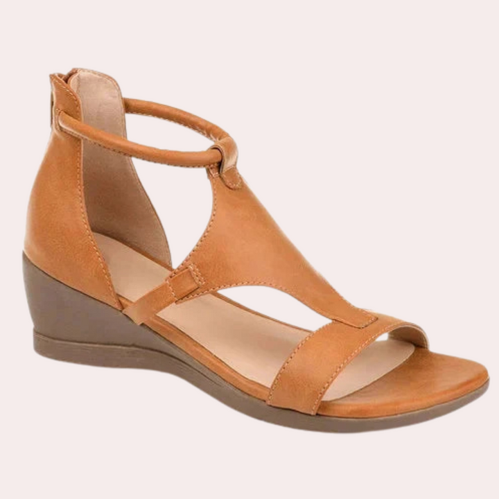 Aldys - Elegant Summer Sandals for Women-Brown-4-Nora Luxe