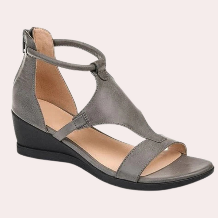 Aldys - Elegant Summer Sandals for Women-Gray-4-Nora Luxe