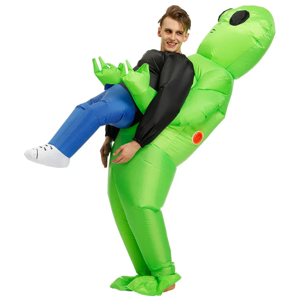 Alien Costume for Kids and Adults - Cosmo-Green-47.24 inches – 59.06 inches-Nora Luxe