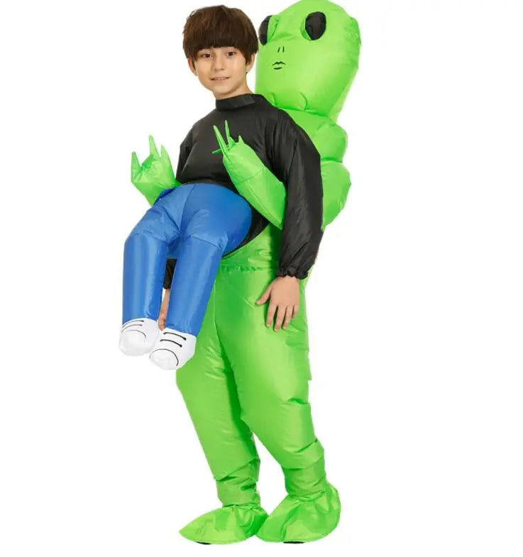 Alien Costume for Kids and Adults - Cosmo-Green-59.06 inches – 76.77 inches-Nora Luxe