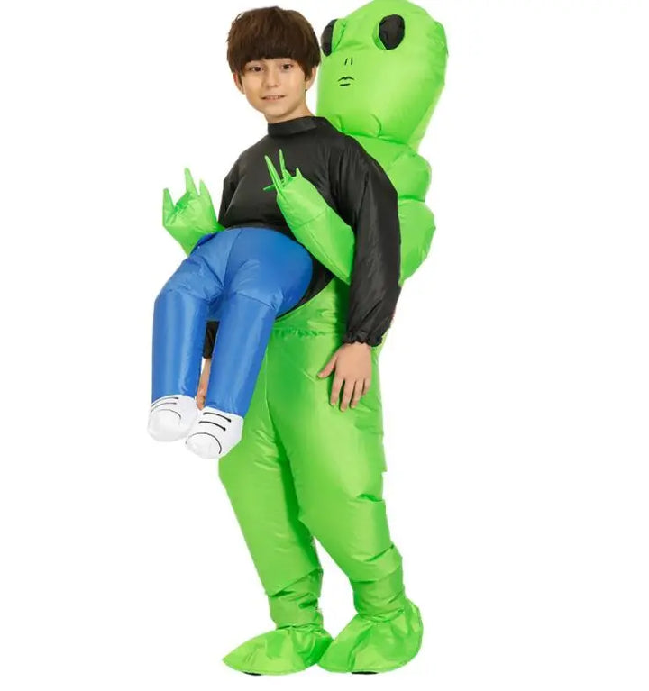 Alien Costume for Kids and Adults - Cosmo-Green-59.06 inches – 76.77 inches-Nora Luxe