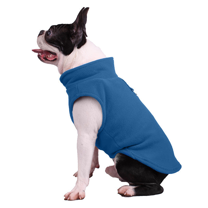 All-Season Dog Jacket - ArcticFleece-Blue-S-Nora Luxe