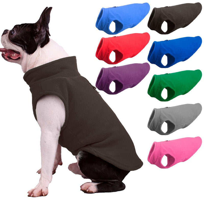 All-Season Dog Jacket - ArcticFleece-Gray-S-Nora Luxe