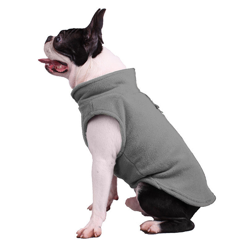 All-Season Dog Jacket - ArcticFleece-Gray-S-Nora Luxe