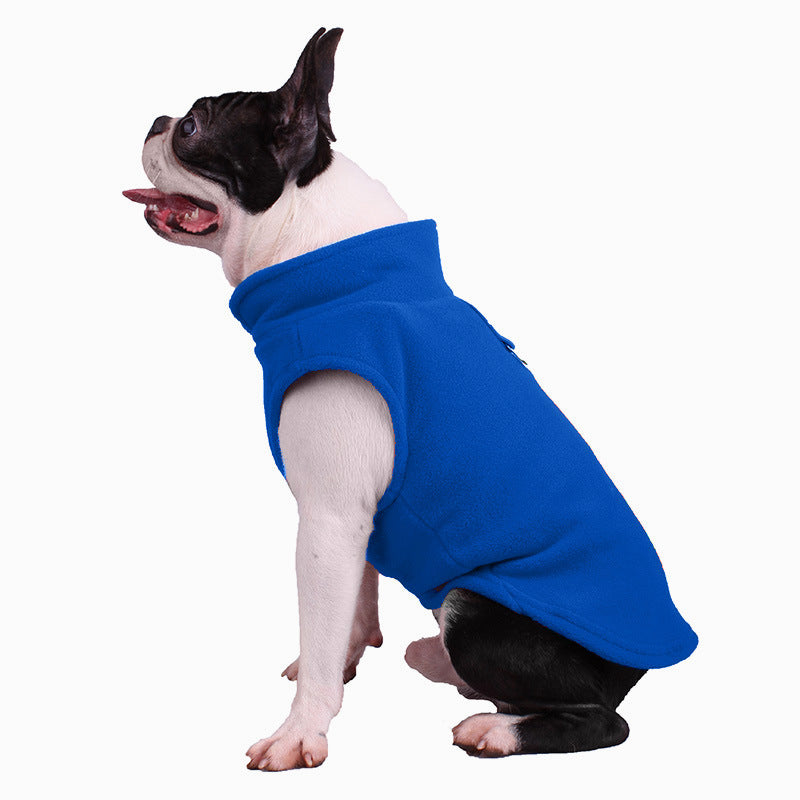 All-Season Dog Jacket - ArcticFleece-Marine Blue-S-Nora Luxe