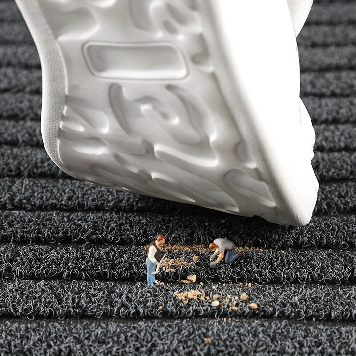 All-Season Door Mat for Indoor and Outdoor - WeatherGuard Pro-Gray-19.69 × 31.50 inches-Nora Luxe