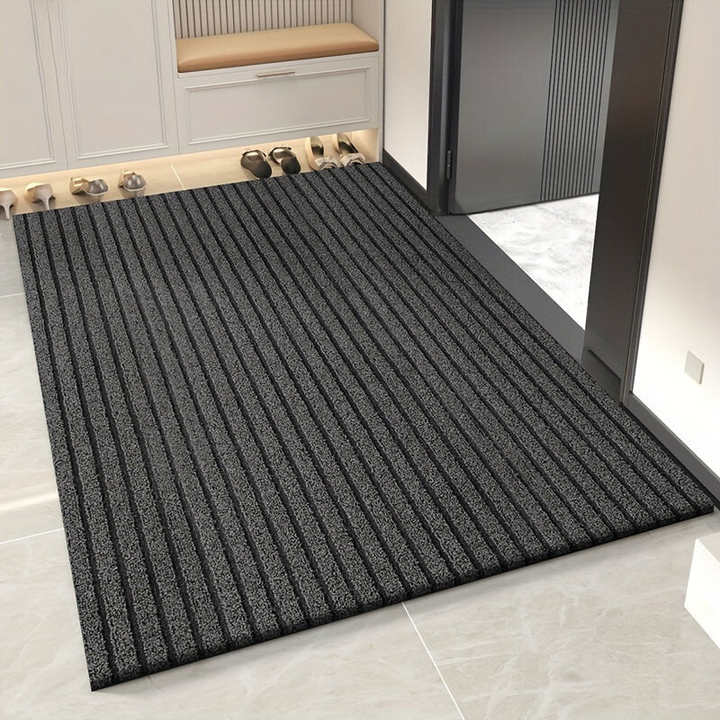 All-Season Door Mat for Indoor and Outdoor - WeatherGuard Pro-Gray-19.69 × 31.50 inches-Nora Luxe
