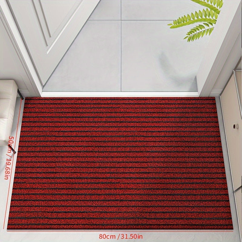 All-Season Door Mat for Indoor and Outdoor - WeatherGuard Pro-Gray-19.69 × 31.50 inches-Nora Luxe