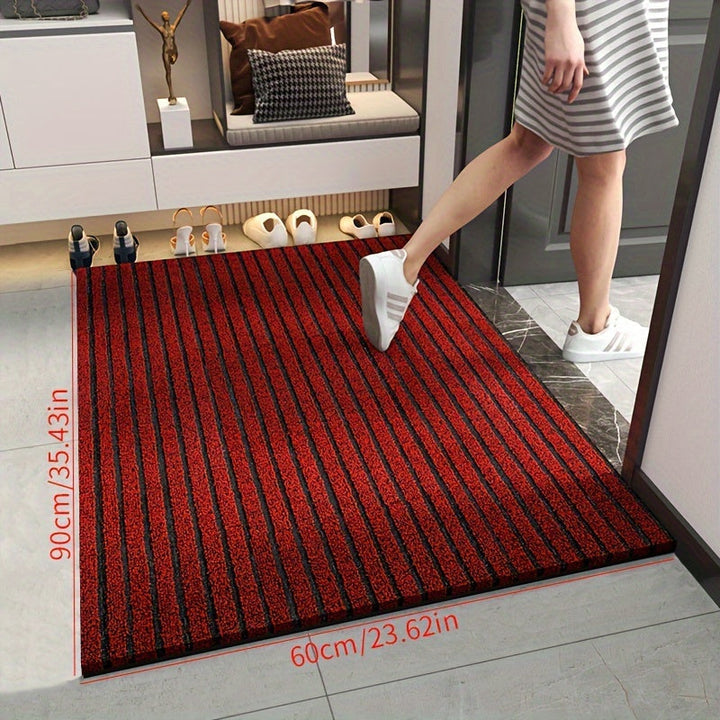 All-Season Door Mat for Indoor and Outdoor - WeatherGuard Pro-Gray-19.69 × 31.50 inches-Nora Luxe