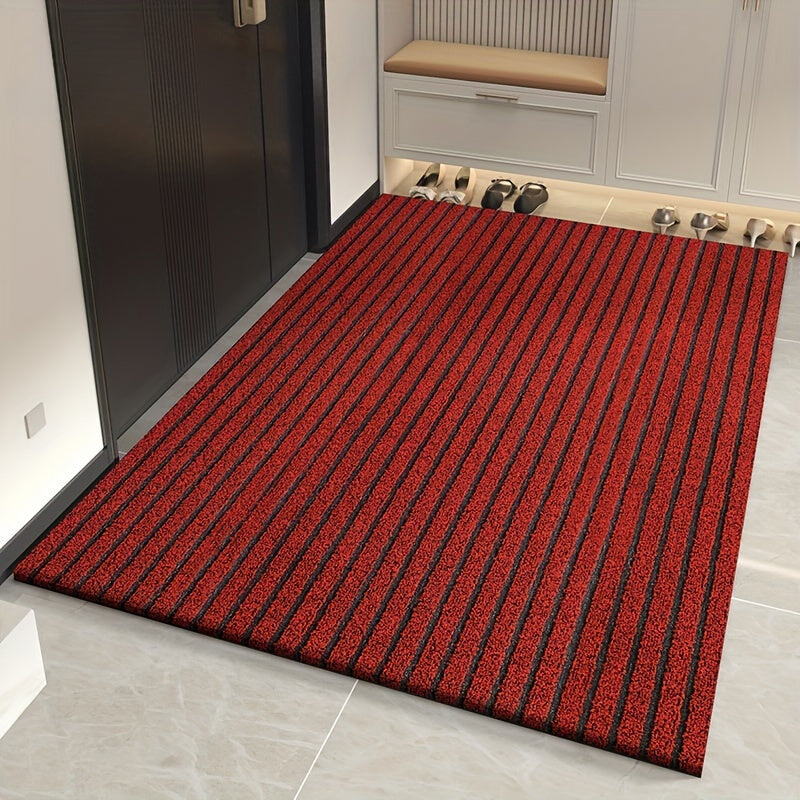 All-Season Door Mat for Indoor and Outdoor - WeatherGuard Pro-Red-19.69 × 31.50 inches-Nora Luxe