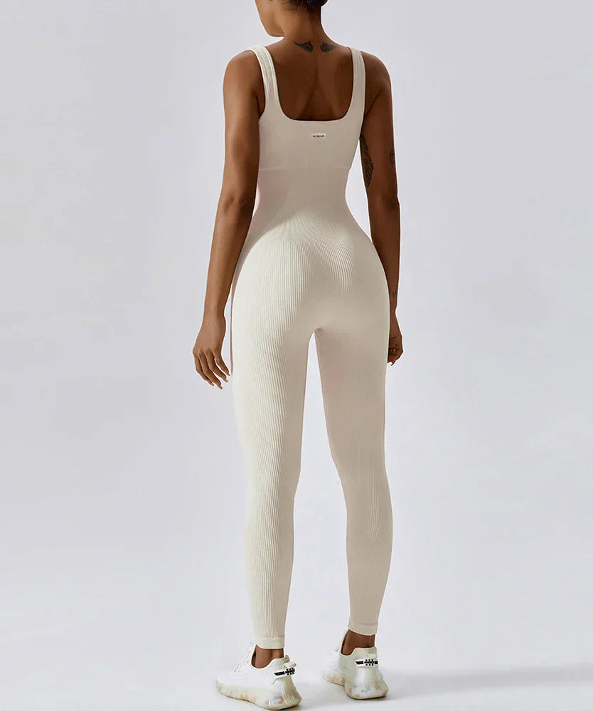 All-Season Women's Fitness Jumpsuit - Nova-Grey-S-Nora Luxe