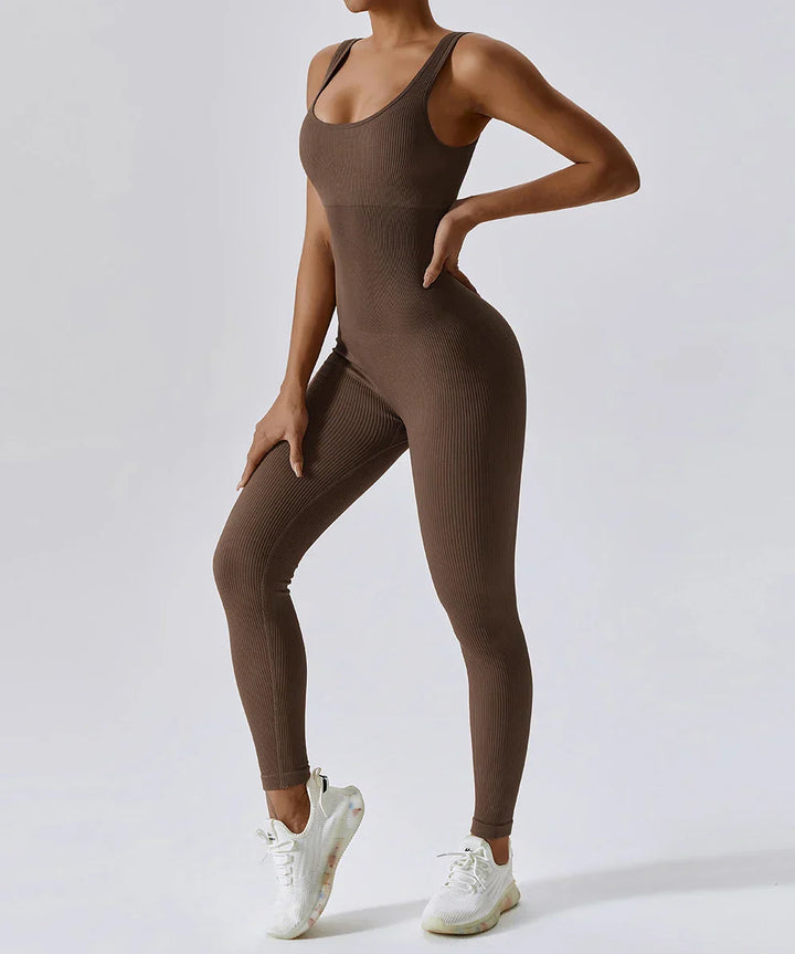 All-Season Women's Fitness Jumpsuit - Nova-Grey-S-Nora Luxe