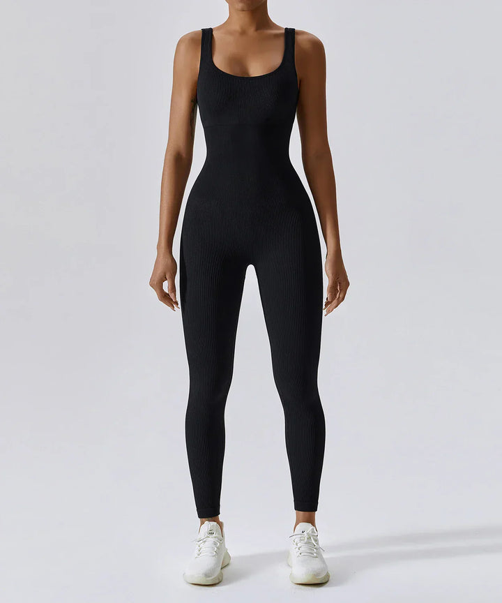All-Season Women's Fitness Jumpsuit - Nova-Grey-S-Nora Luxe