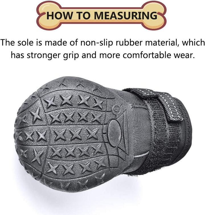 All-Weather Dog Boots for Safe Adventures-Black-1-Nora Luxe