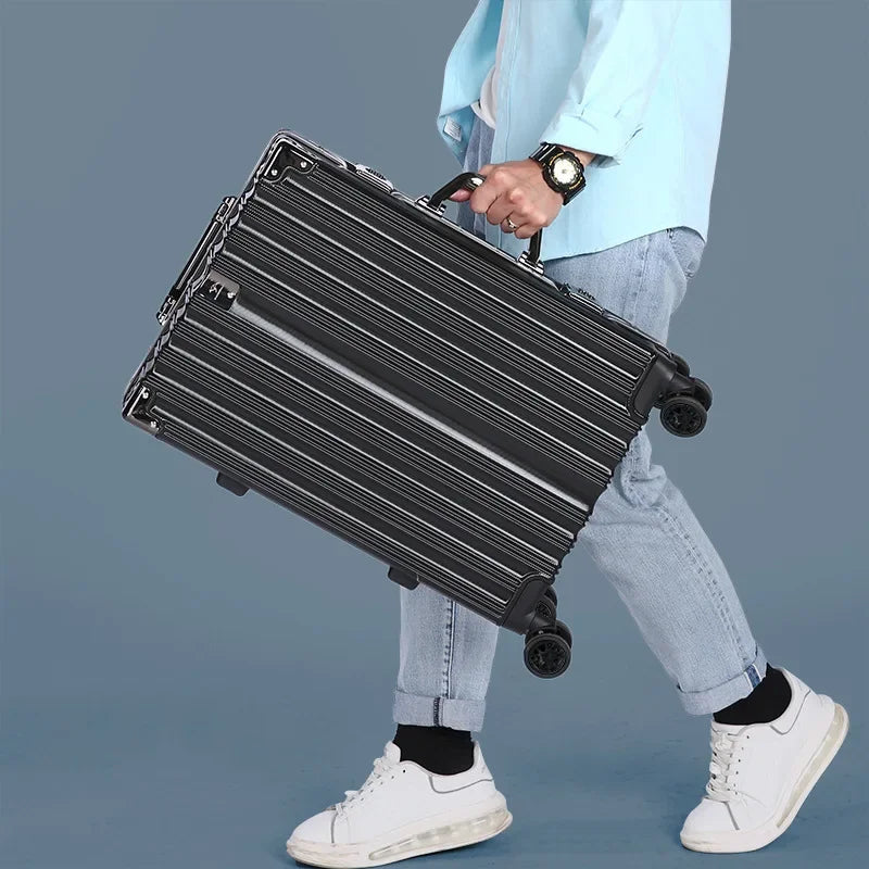 Aluminum frame hard-shell case – Reykjavik-Black-S (40 L)-Nora Luxe