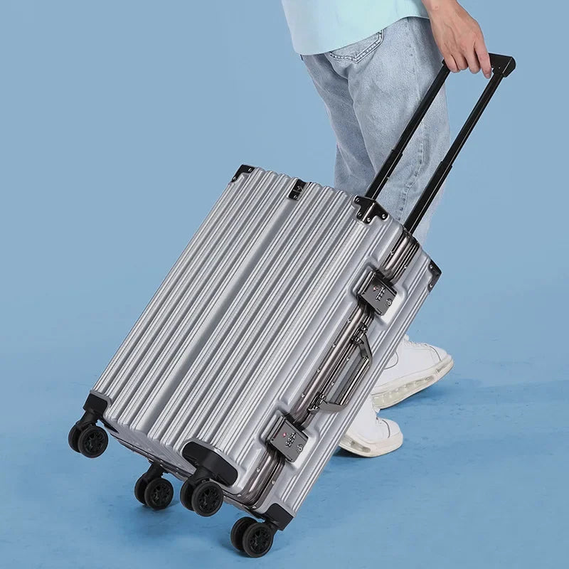 Aluminum frame hard-shell case – Reykjavik-Red-S (40 L)-Nora Luxe