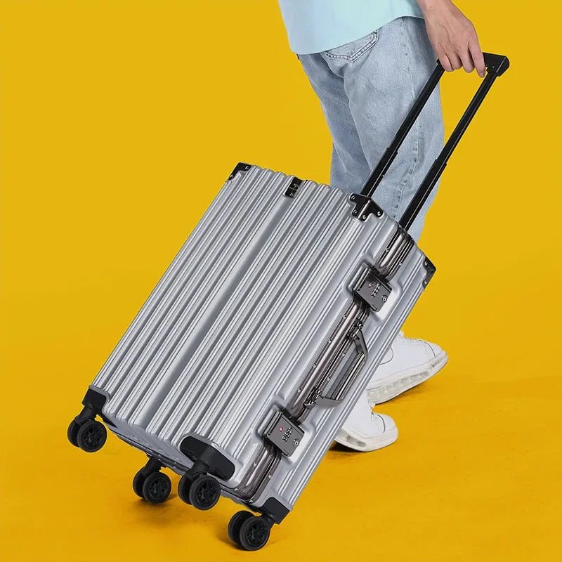 Aluminum frame hard-shell case – Reykjavik-Silver-S (40 L)-Nora Luxe