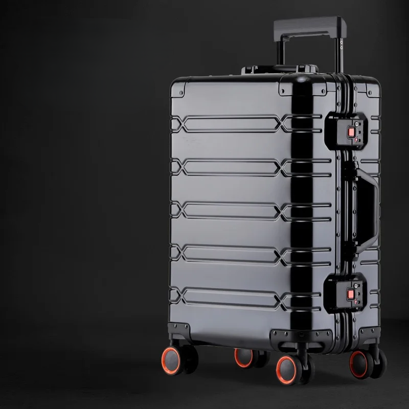 Aluminum-Magnesium briefcase – Luxembourg-Black-S (44 L)-Nora Luxe