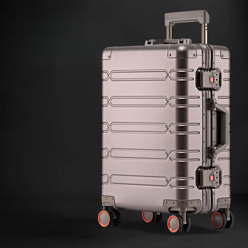 Aluminum-Magnesium briefcase – Luxembourg-Brown-S (44 L)-Nora Luxe