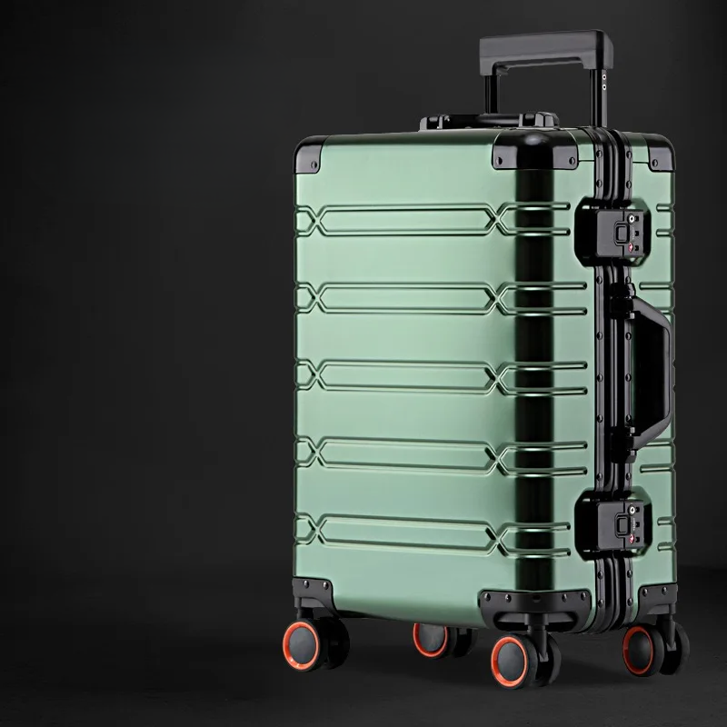 Aluminum-Magnesium briefcase – Luxembourg-Dark green-S (44 L)-Nora Luxe