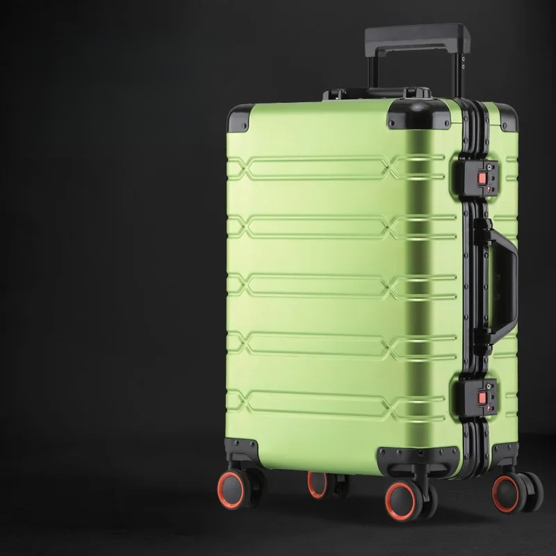 Aluminum-Magnesium briefcase – Luxembourg-Light green-S (44 L)-Nora Luxe