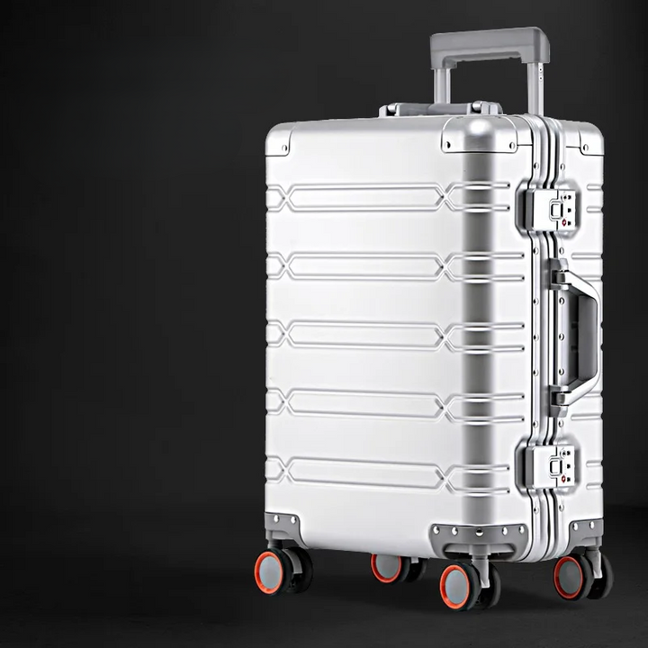 Aluminum-Magnesium briefcase – Luxembourg-Silver-S (44 L)-Nora Luxe