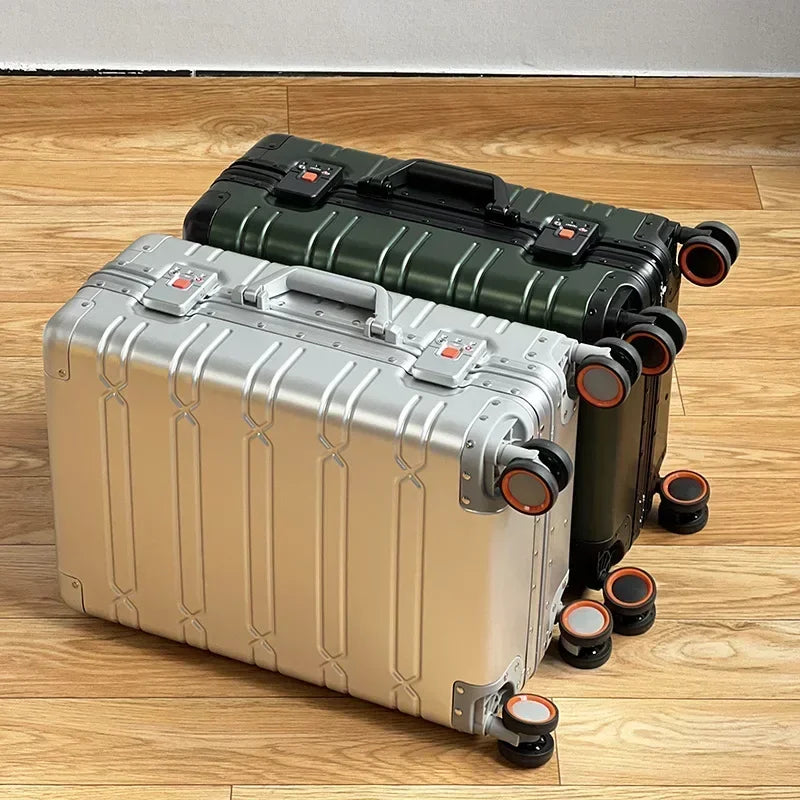 Aluminum-Magnesium Case – Vienna Voyager-Black-S (37 L)-Nora Luxe