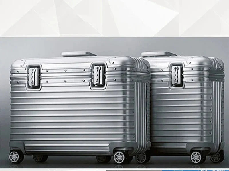 Aluminum-Magnesium hard case – Monaco-Silver-S (43 L)-Nora Luxe