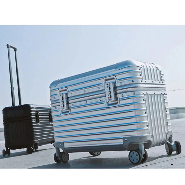 Aluminum-Magnesium hard case – Monaco-Silver-S (43 L)-Nora Luxe