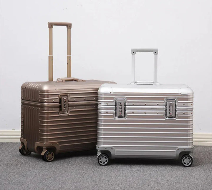 Aluminum-Magnesium hard case – Monaco-Silver-S (43 L)-Nora Luxe