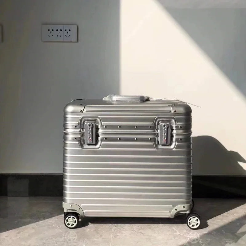 Aluminum-Magnesium hard case – Monaco-Silver-S (43 L)-Nora Luxe