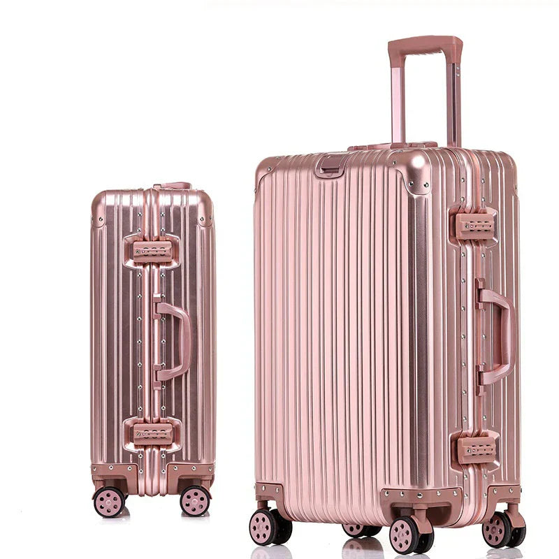 Aluminum-Magnesium hard case – Sarajevo-Rose gold-XS (30 L)-Nora Luxe