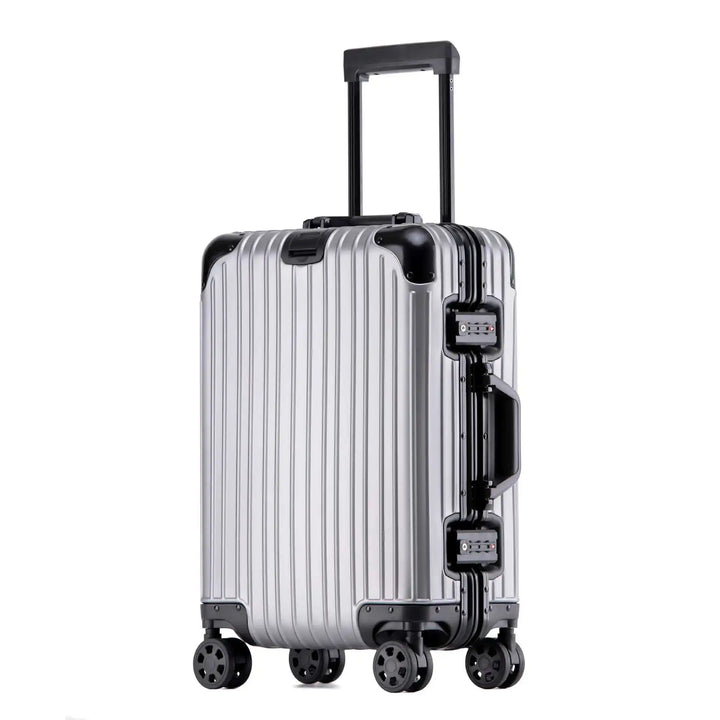 Aluminum-Magnesium hard shell case – Tirana-Gray Black-S (52 L)-Nora Luxe