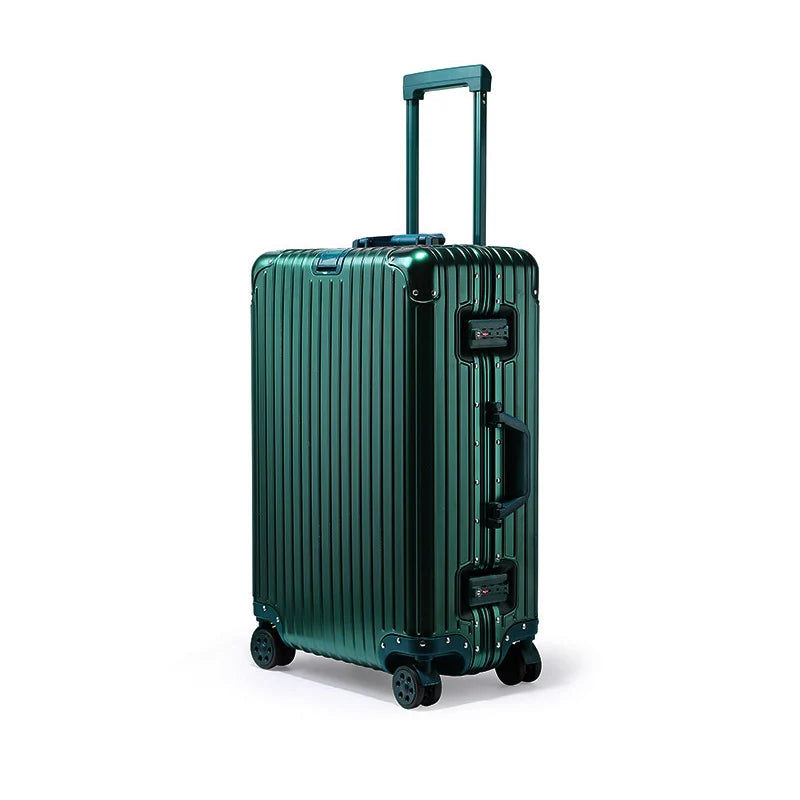 Aluminum-Magnesium hard shell case – Tirana-Green-S (52 L)-Nora Luxe