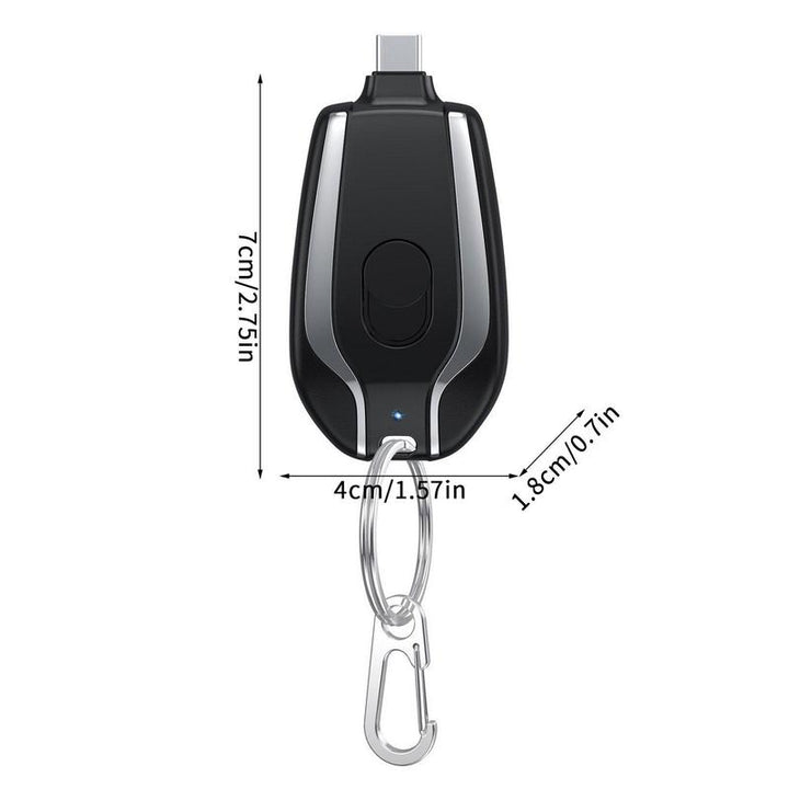 Always have a full battery at hand - PocketCharge™-iPhone-Black-Nora Luxe