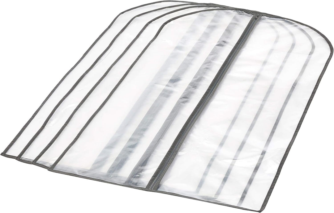 PEVA Garment Storage Bag Set – 5-Pack Dust Covers with Zipper (Buy 1, Take 1 FREE)