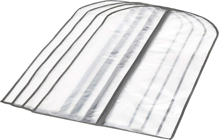 PEVA Garment Storage Bag Set – 5-Pack Dust Covers with Zipper (Buy 1, Take 1 FREE)