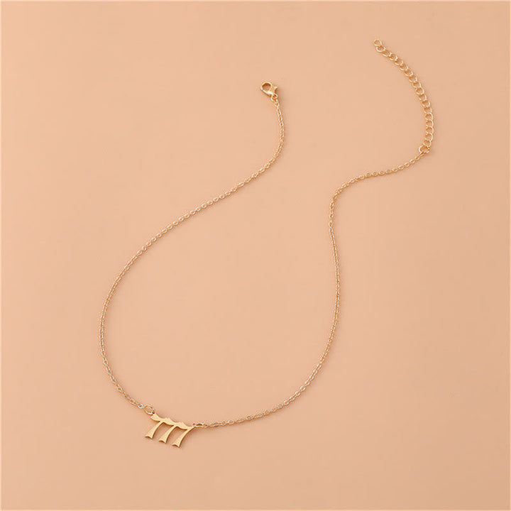 Angel Numbers Stainless Steel Necklace - Celestia-111-Silver-Nora Luxe