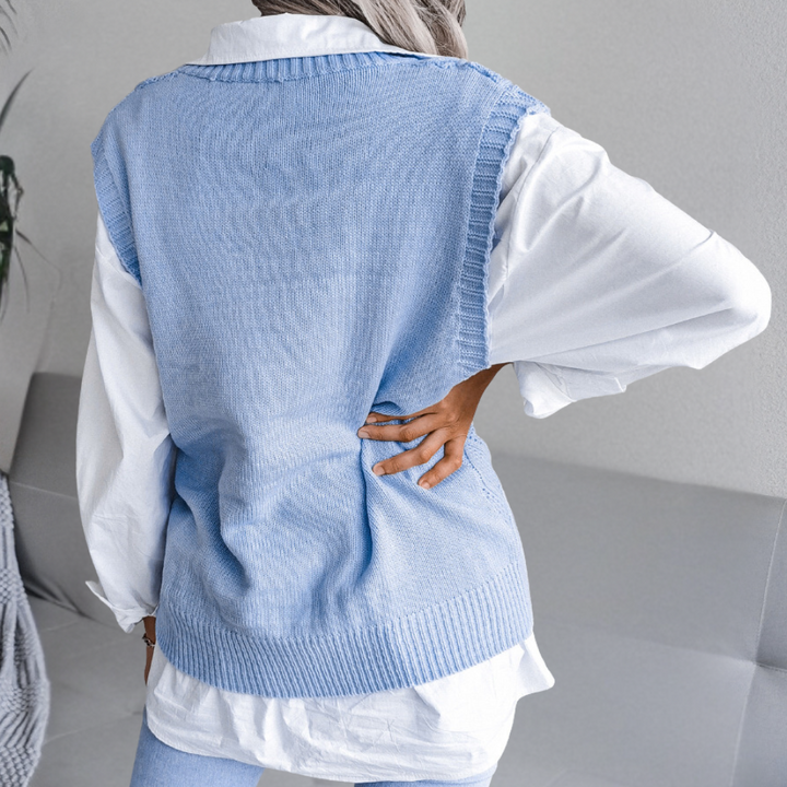 Angeza - Trendy Knitted Sweater for Women-Pink-XS-Nora Luxe