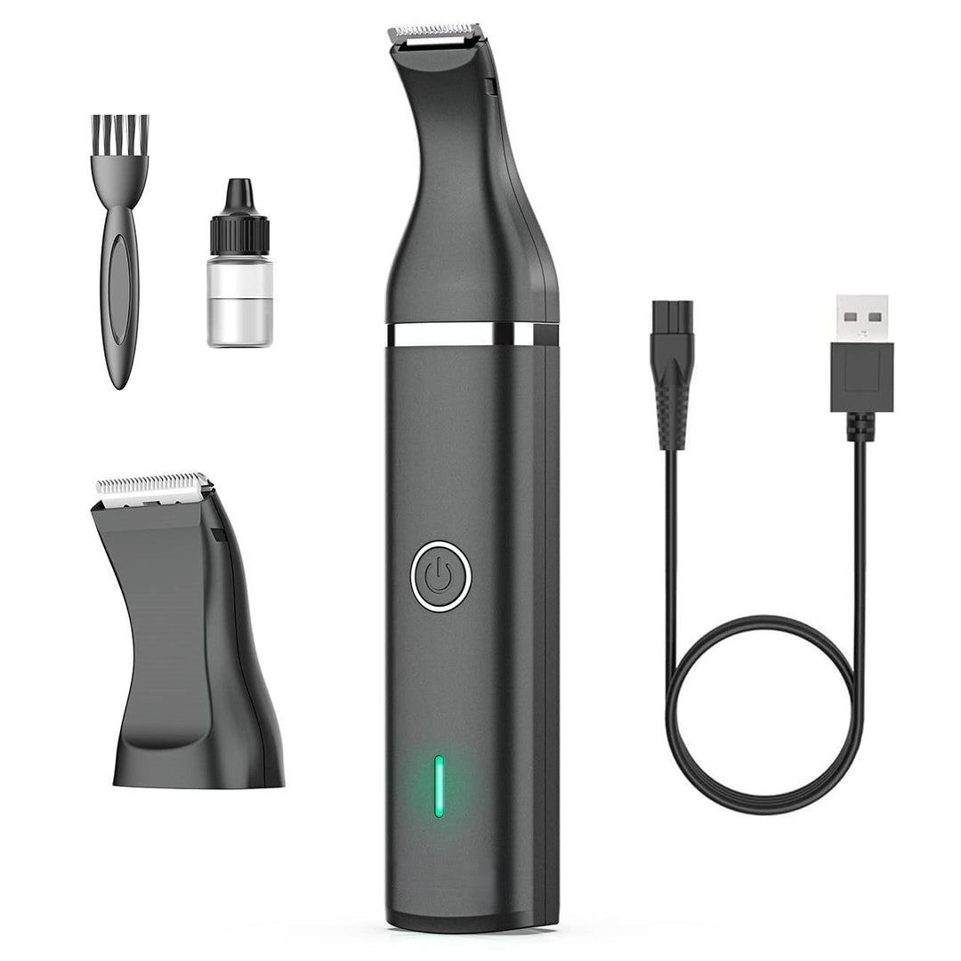 Animal Clipper with Double Blades - Quiet & Cordless Grooming Tool-Black-Nora Luxe