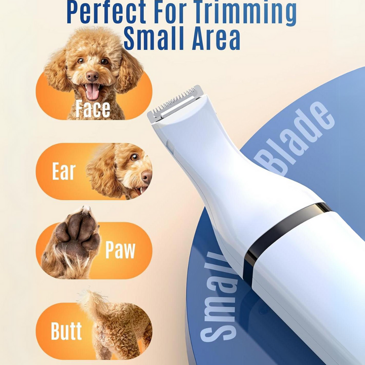 Animal Clipper with Double Blades - Quiet & Cordless Grooming Tool-White-Nora Luxe
