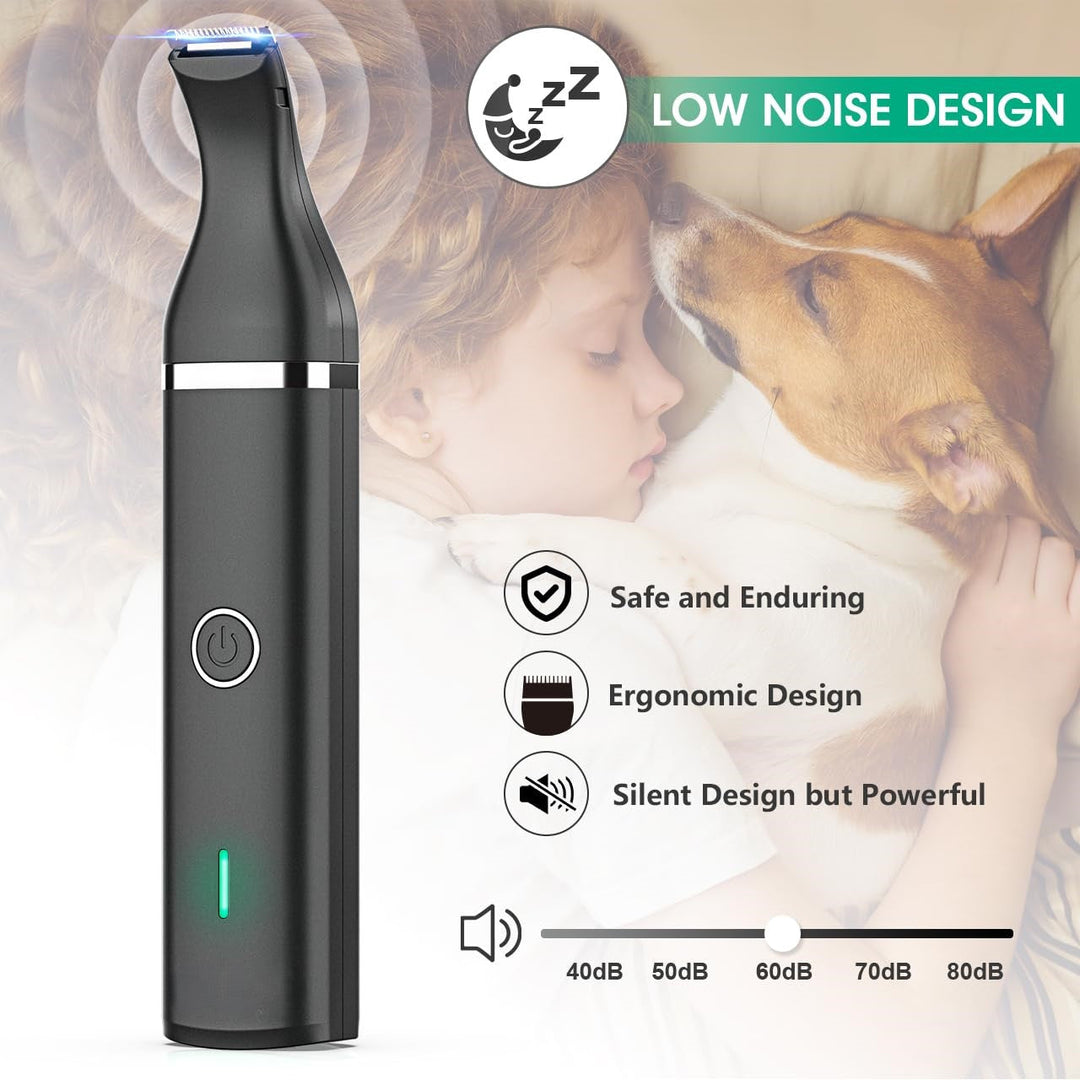Animal Clipper with Double Blades - Quiet & Cordless Grooming Tool-White-Nora Luxe