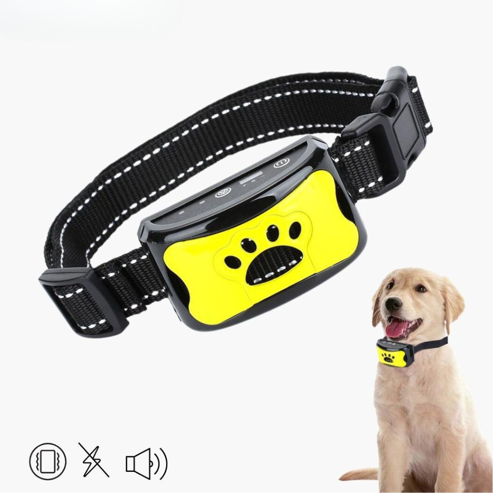 Animal-Friendly Anti-Bark Dog Training Collar - CalmVibes-Black-Nora Luxe