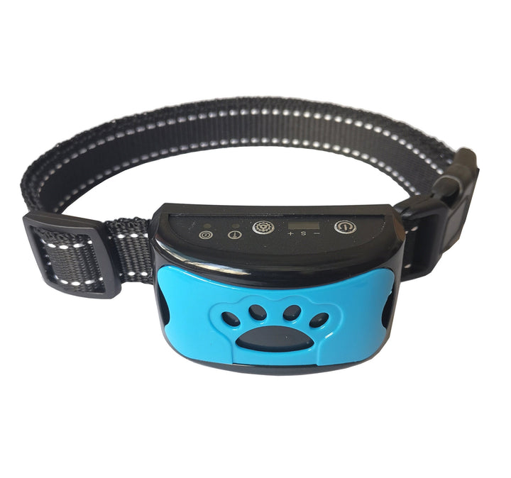 Animal-Friendly Anti-Bark Dog Training Collar - CalmVibes-Blue-Nora Luxe