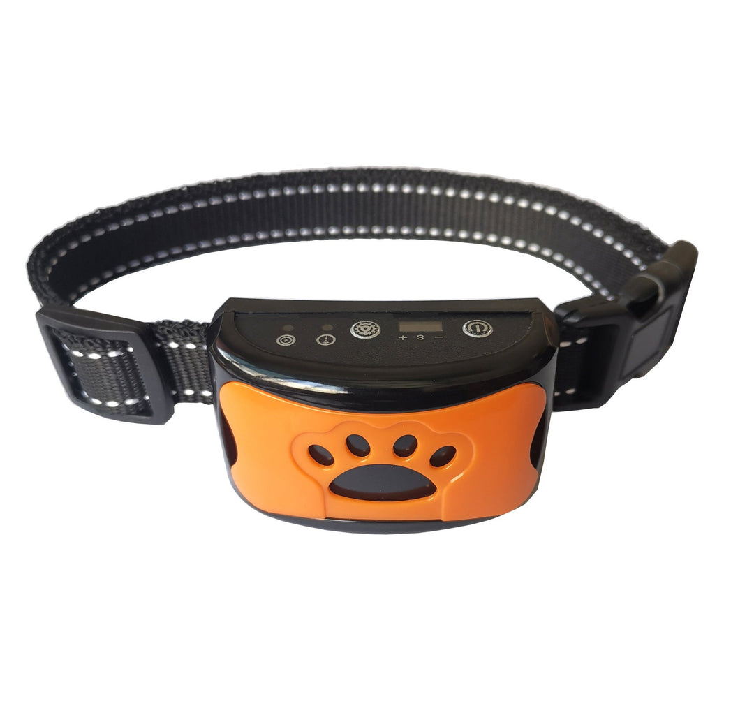 Animal-Friendly Anti-Bark Dog Training Collar - CalmVibes-Orange-Nora Luxe