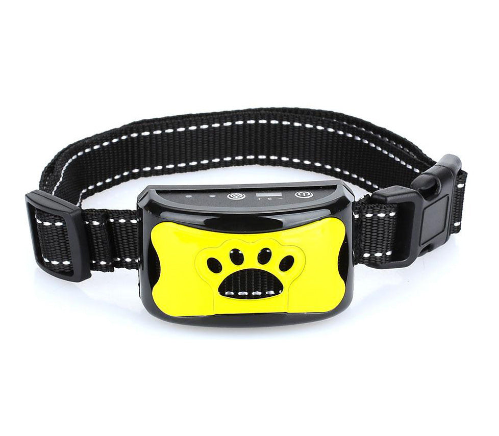Animal-Friendly Anti-Bark Dog Training Collar - CalmVibes-Yellow-Nora Luxe