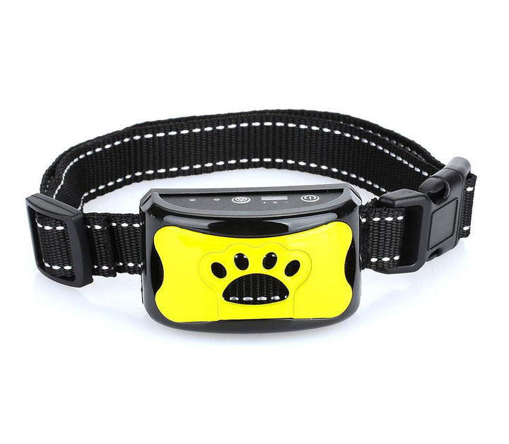 Animal-Friendly Anti-Bark Dog Training Collar - CalmVibes-Yellow-Nora Luxe