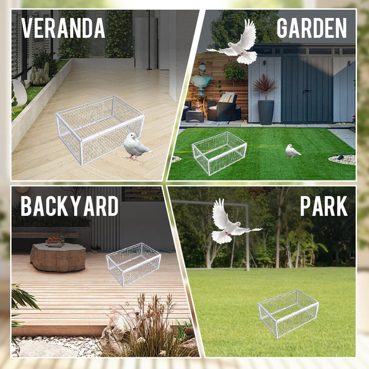 Animal-Friendly Bird Trap with Anti-Backlash Protection – BirdSafe Trap-2 Entrances-Nora Luxe